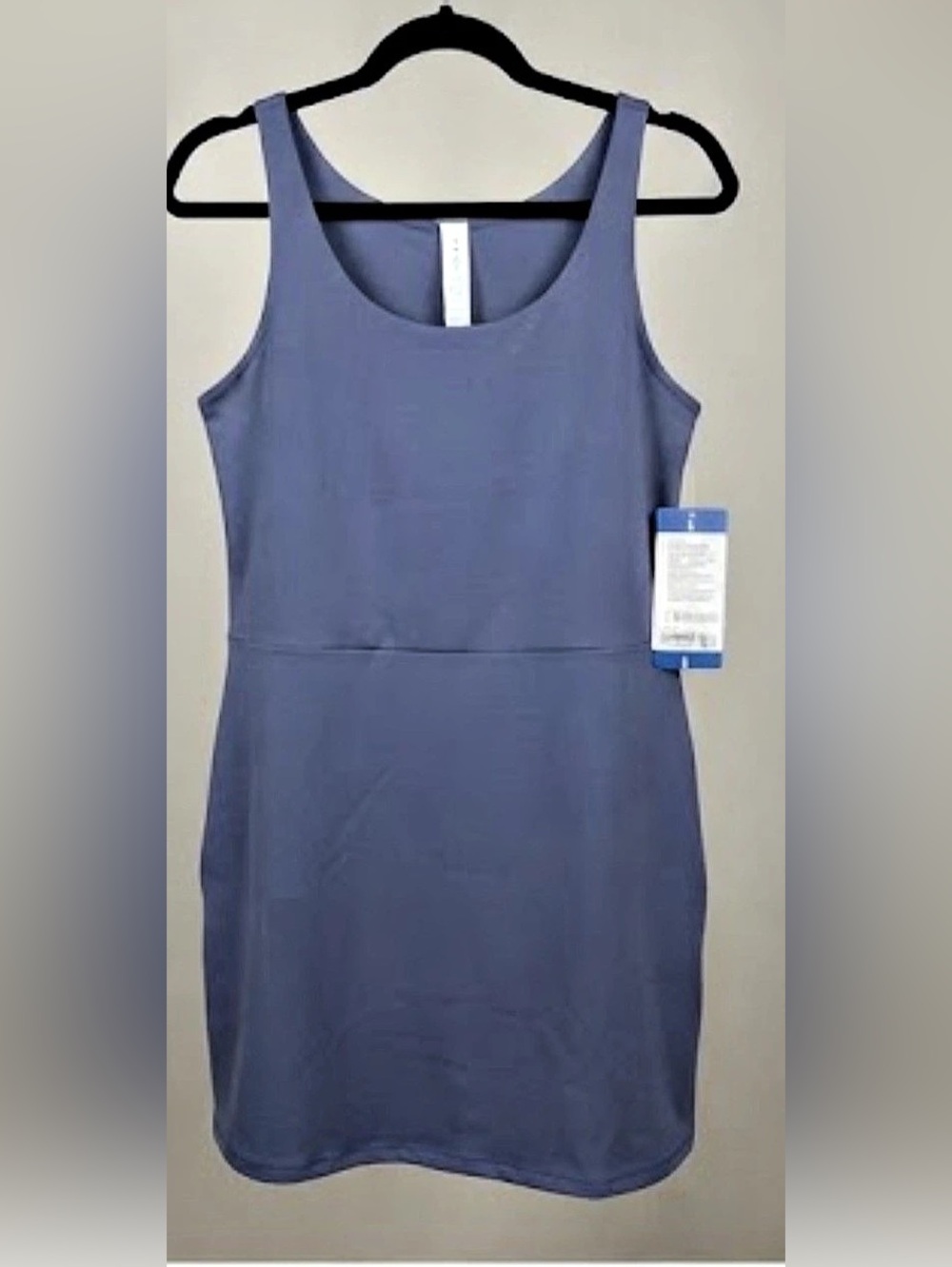 Elle Sport Women's Active Tank Dress Blue Mini Dress